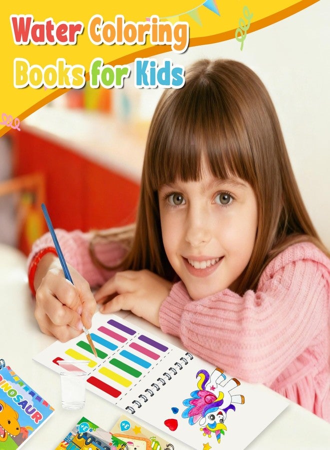 WWN 24 Water Coloring Books Party Favors: Bulk Mini Kids Birthday Favor, Goodie Bag Stuffers, Art & Crafts Classroom Prizes, Paint Activities School Toys, Halloween & Christmas Return Gifts for Ages 4-8 - Image 5